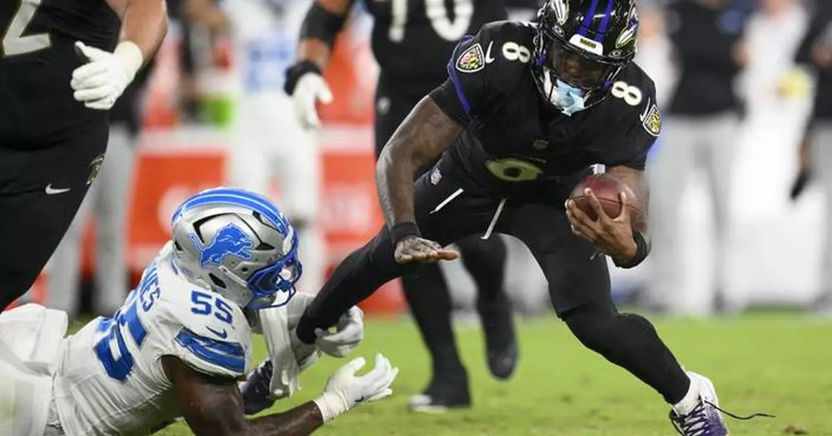 It's rare to see the Ravens pushed around physically, but that's what happened against Detroit
