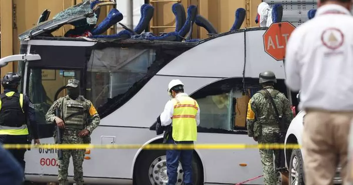Freight train slams into a bus outside Mexico City and kills at least ...