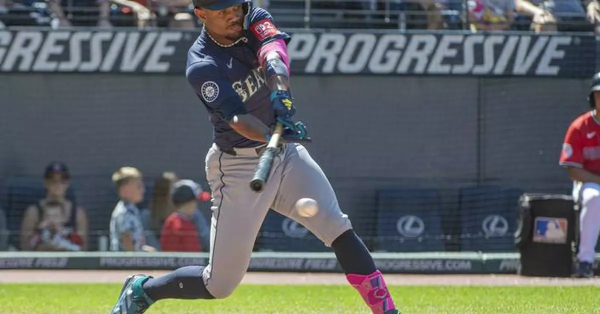 Julio Rodríguez drives in 2 with infield single, Mariners throw 2-hitter in 4-2 win over Guardians