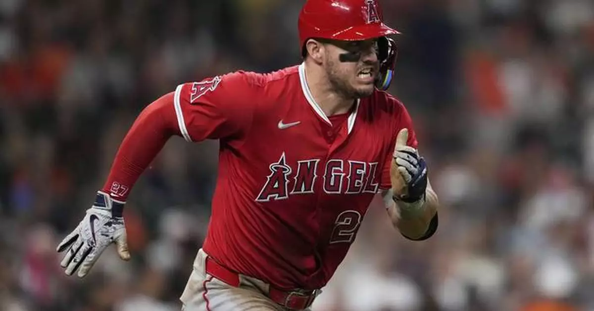 Mike Trout scratched from Angels' lineup with skin infection on left arm