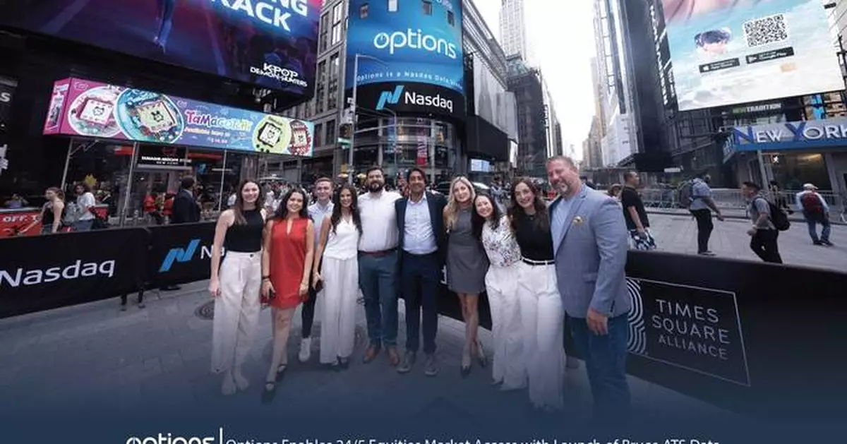 Options Enables 24/5 Equities Market Access with Launch of Bruce ATS Data
