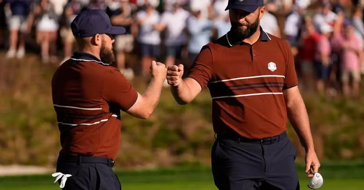 Europe takes a record lead into Ryder Cup's Sunday singles