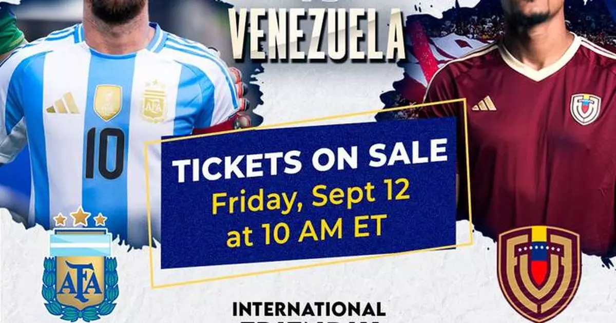 VMG Sports &amp; Entertainment Announces Official Argentina National Team Matches in the U.S.