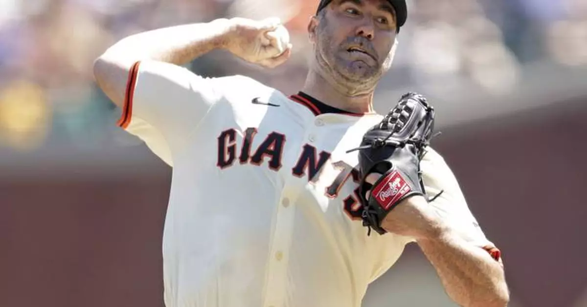 Verlander throws 121 pitches in 5 scoreless innings as Giants rout Orioles 13-2
