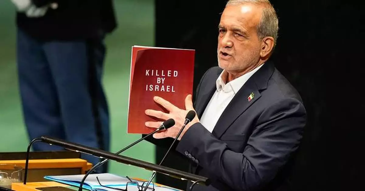 Iran's president blasts US, Israeli attacks for dealing 'grievous blow' to peace as sanctions loom