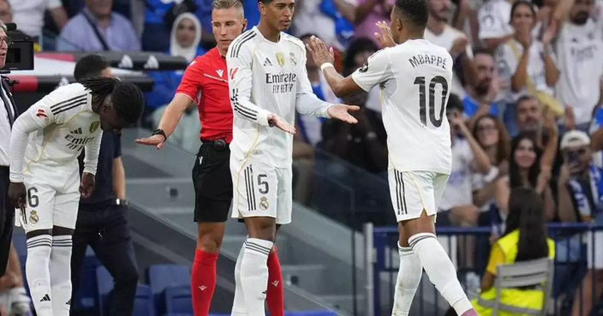 Bellingham, Camavinga play first minutes of season for Real Madrid after injuries