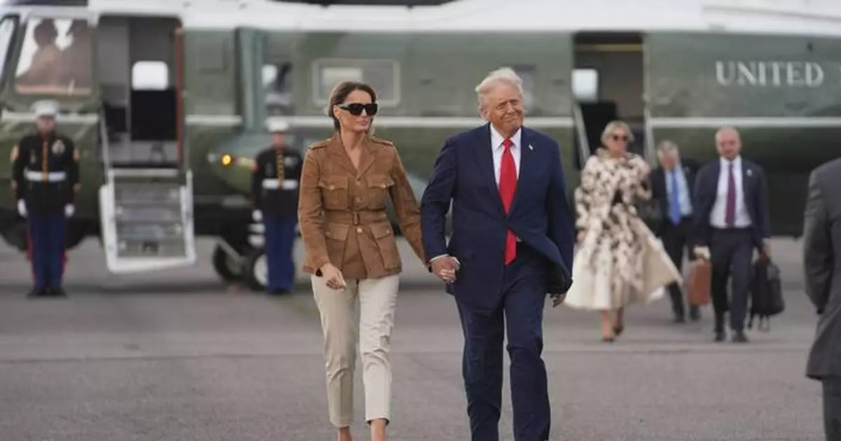 Man charged with shining laser pointer at Marine One with Trump aboard