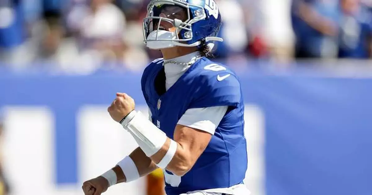 On target: Jaxson Dart dazzles in his first NFL start while leading Giants to win over Chargers