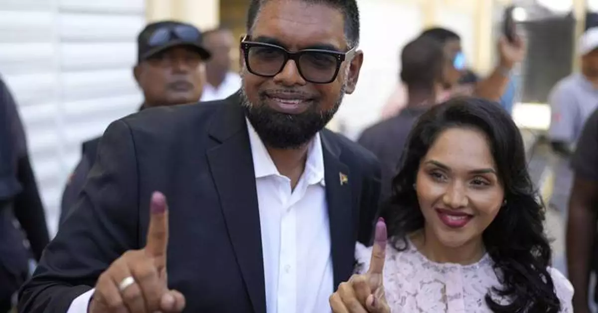 Guyana's president leads following general election in country awash in oil and gas wealth