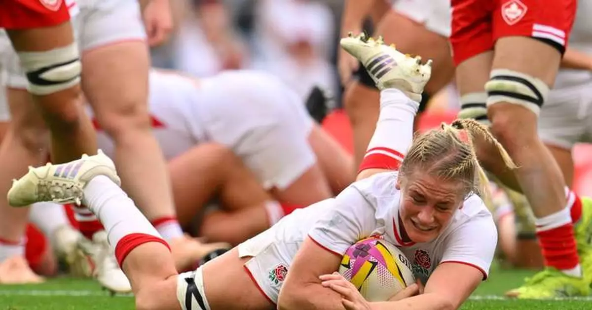 Photo highlights of untouchable England beating Canada at Women's Rugby World Cup final