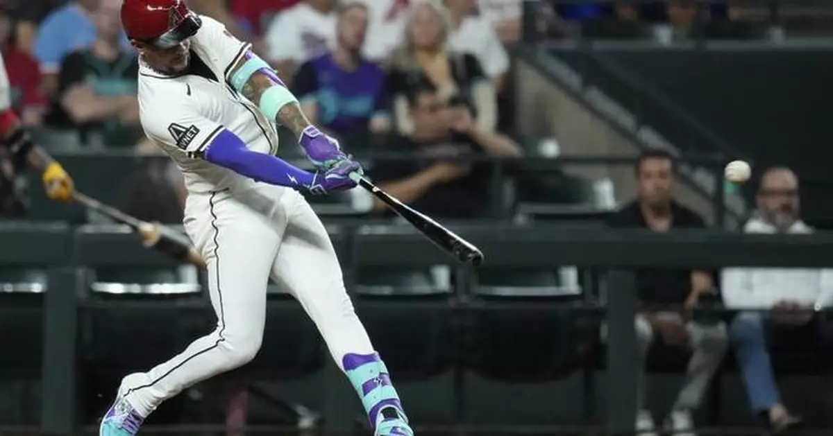 Marte hits 3-run homer in 7th and Diamondbacks stop Rangers' 6-game win streak with 5-3 victory