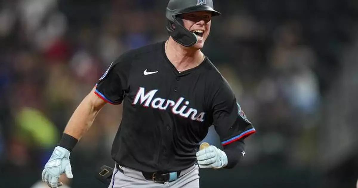 Johnston and Norby hit back-to-back homers in sixth to push Marlins past slumping Rangers, 4-3