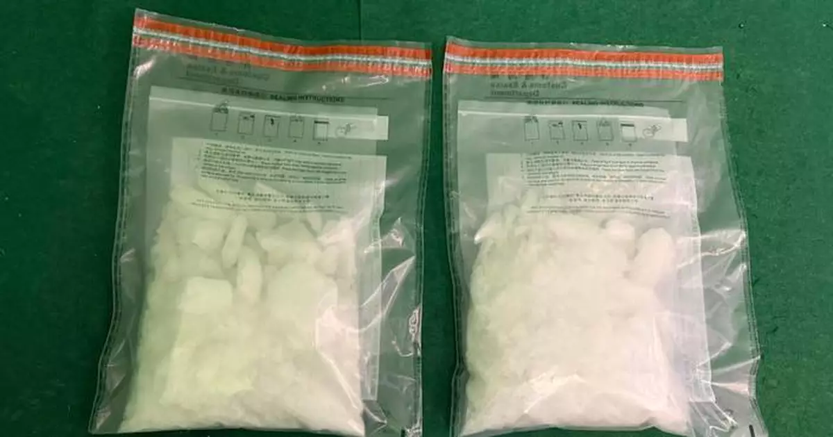 Hong Kong Customs Seizes $2 Million in Methamphetamine at Airport, Arrests Passenger.