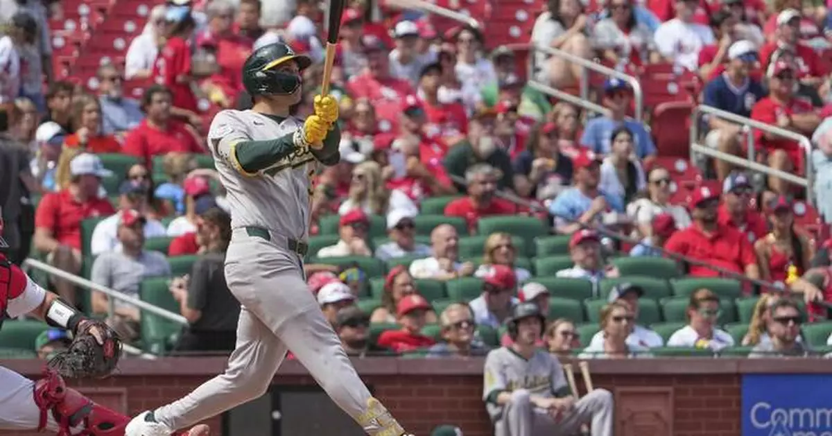 JJ Bleday and Zack Gelof homers power Athletics to an 11-2 win over the Cardinals