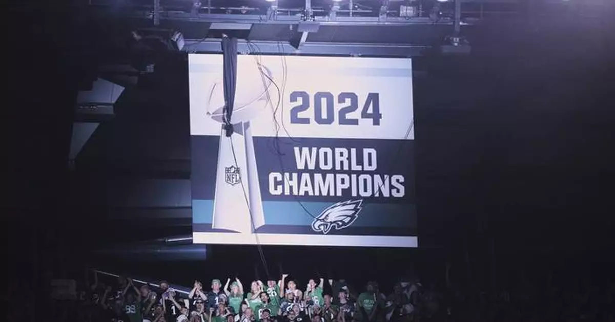 Eagles unveil 2024 Super Bowl banner amid fireworks before NFL opener against Dallas