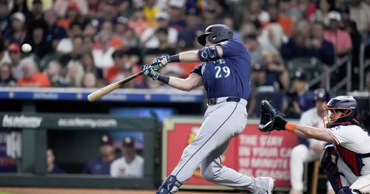 Cal Raleigh's record-breaking home run lifts Mariners over Astros for 6-4 win