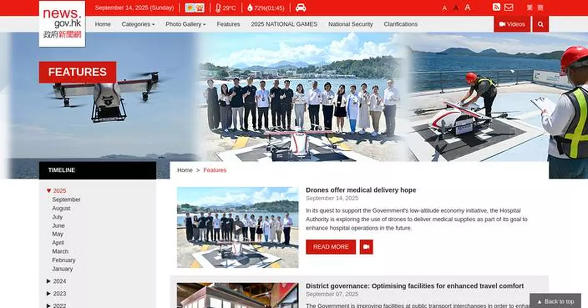 Drone Pilot Project Transforms Medical Supply Delivery in Cheung Chau