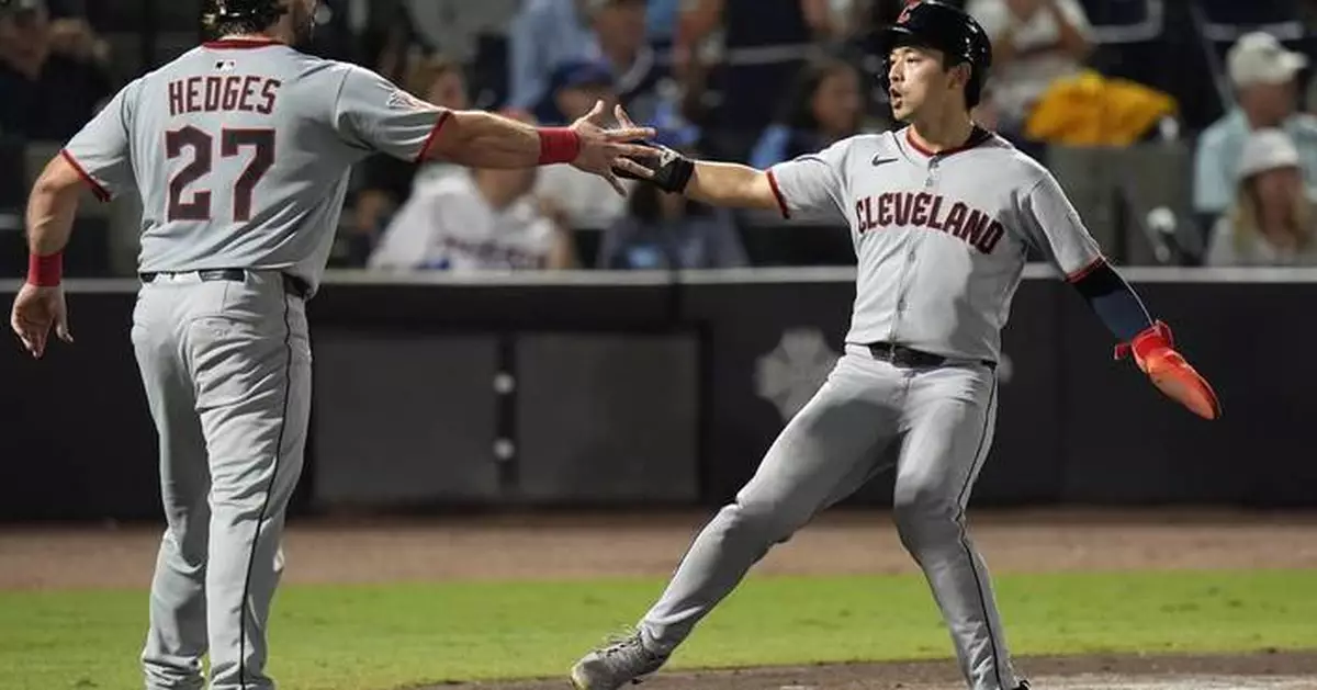 Guardians end Rays' winning streak at 7 with 7-1 victory