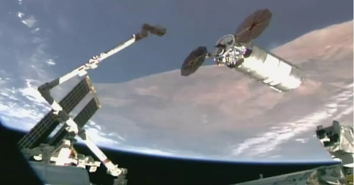 Northrop Grumman cargo ship reaches the International Space Station a day late after engine issue