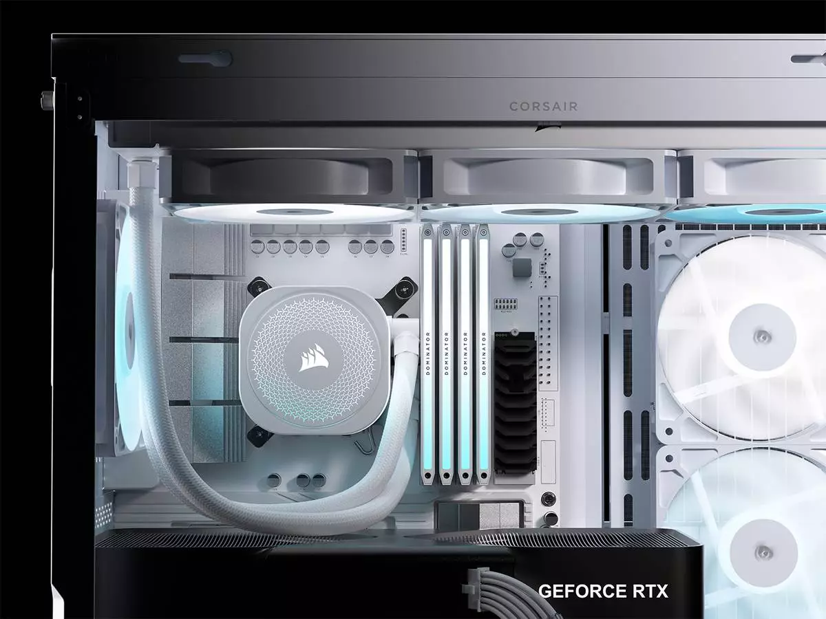 Building a PC with Corsair's new FRAME 4500X is easy thanks to its spacious layout, removable glass panel, and bundled extras such as QuikTurn screws to make fan installation easier, and a reusable screw box. Additional memory is easily accommodated through a combination drive plate that can hold 1x 3.5” HDD and 2x 2.5" SSDs. The front panel I/O offers modern connections including 2x USB 3.2 Gen 1 ports, 1x USB 3.2 Gen 2 Type-C port, a combo headphone/mic jack, and a power button. With 460mm of GPU clearance, even the most powerful graphics cards will have plenty of room for an easy installation and room to breathe.