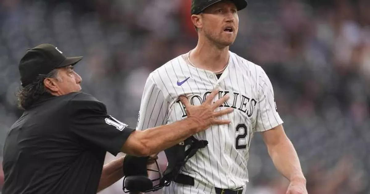 Giants third baseman Chapman appeals 1-game suspension handed down by MLB after incident in Colorado