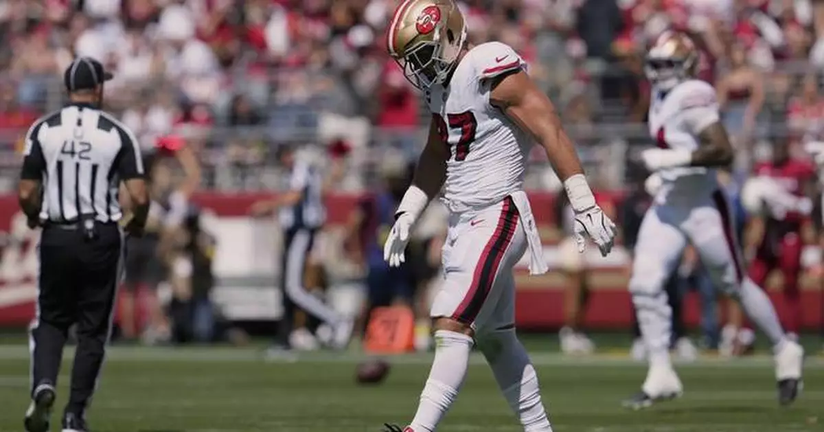 Unbeaten San Francisco 49ers face new challenge after Nick Bosa's season-ending injury