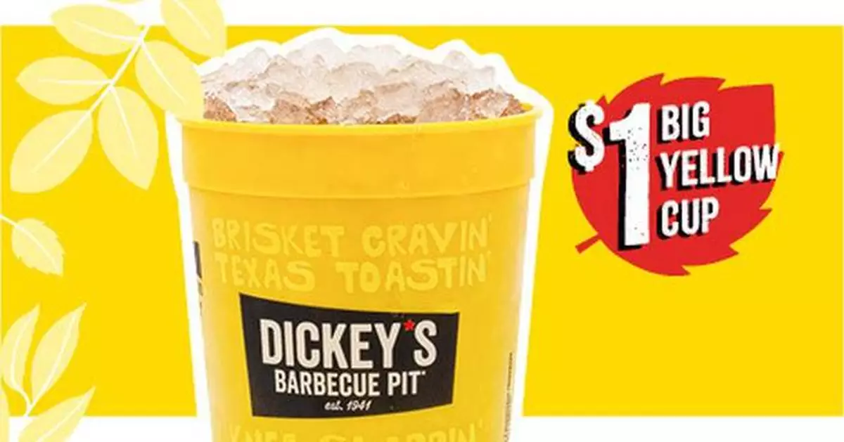 Dickey’s Celebrates Fall with $1 Big Yellow Cups