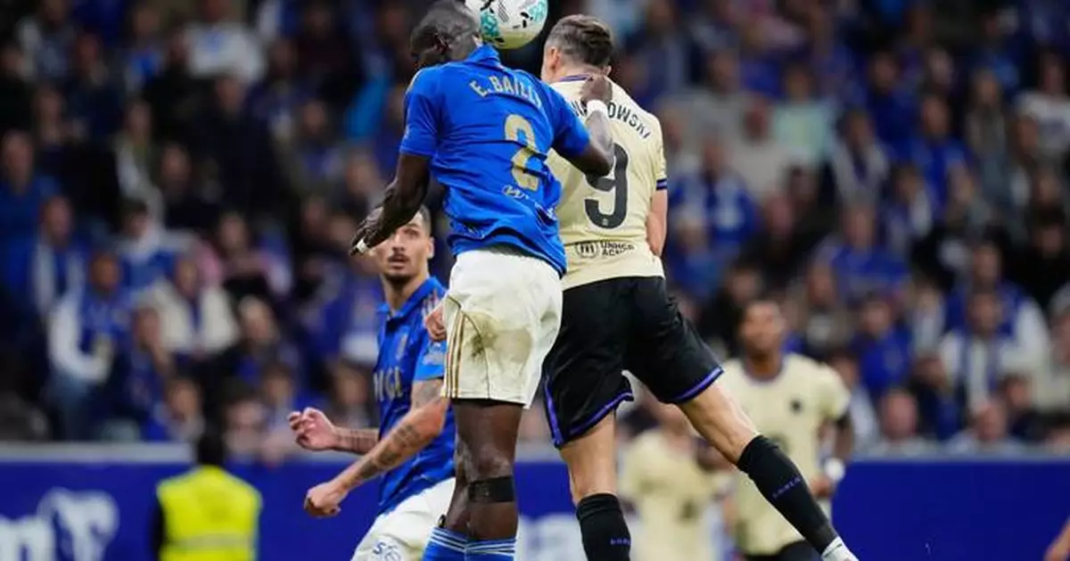 Barcelona rallies to defeat Oviedo 3-1 in Spanish league after blunder by goalkeeper Joan García