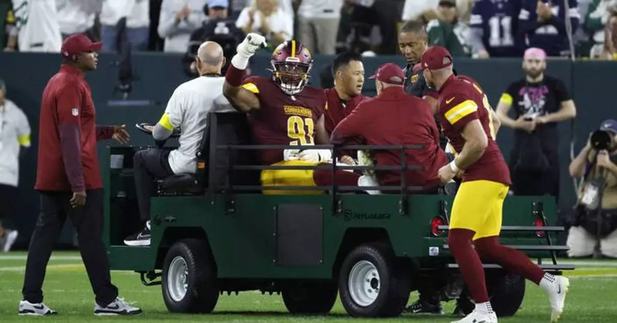 Commanders' Wise is out for the season and team believes Ekeler tore his Achilles, AP source says