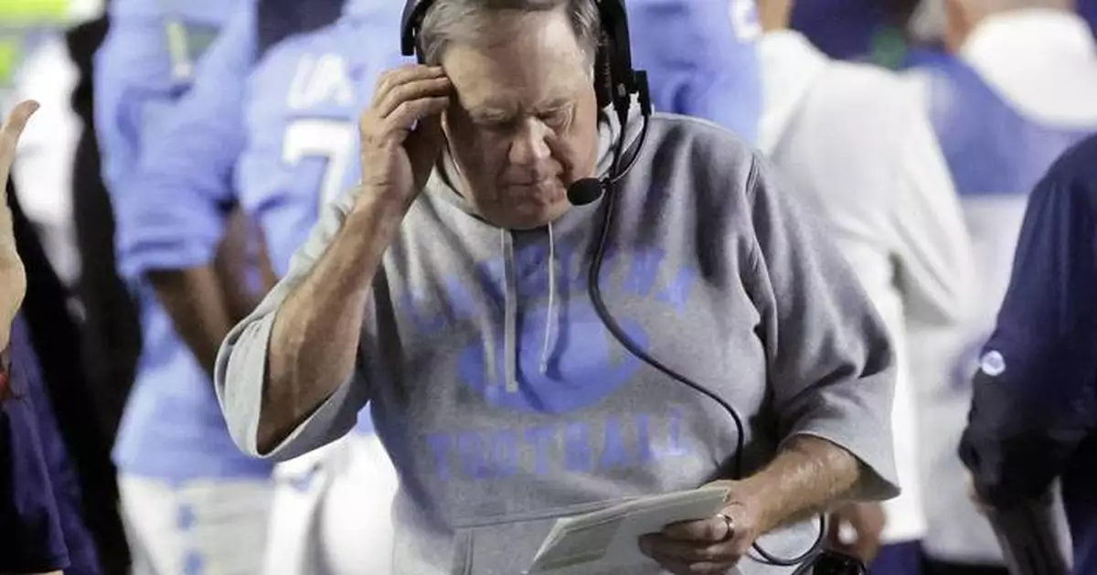 Belichick loses college coaching debut as TCU uses 2 defensive TDs to beat UNC 48-14
