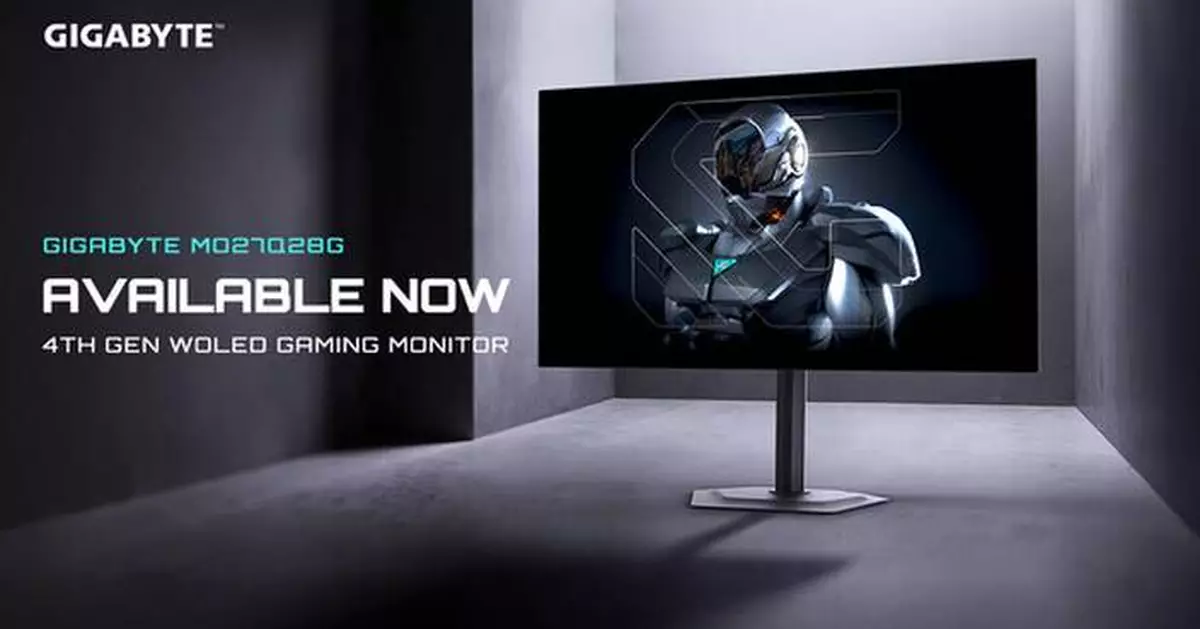 GIGABYTE Announces Availability of 27" QHD 280Hz WOLED Gaming Monitor MO27Q28G with 4-Sided Borderless Design
