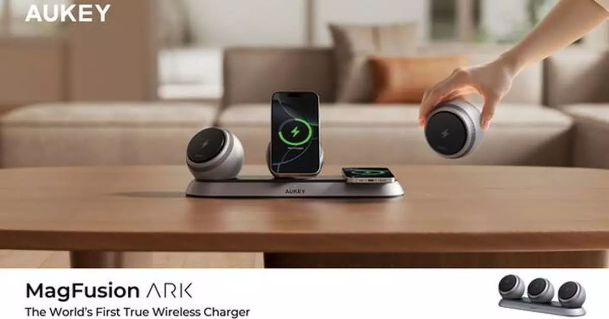 AUKEY Unveils MagFusion Ark, the World's First Modular True Wireless Charger, at IFA 2025