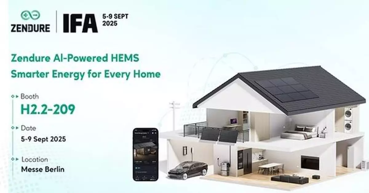 Breaking New Ground at IFA: Zendure Enhances Its Home Energy Management System and Enters the Electric Mobility Market