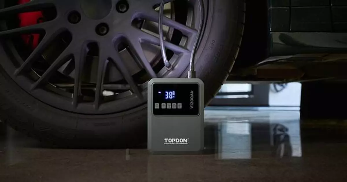 TOPDON US Introduces V1200Air to North American Market, Features Battery-Powered Jump Starter, Air Compressor with 1200A Peak Current