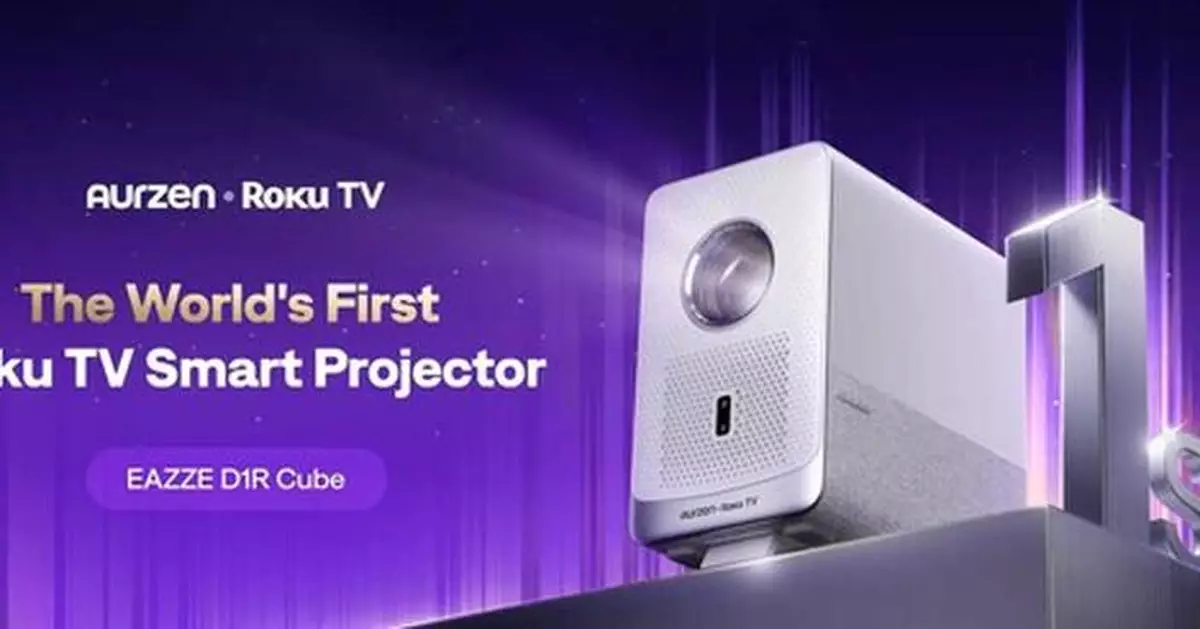 Aurzen Launches Aurzen Roku TV Smart Projector D1R Cube, the World's First Projector with Built-in Roku OS