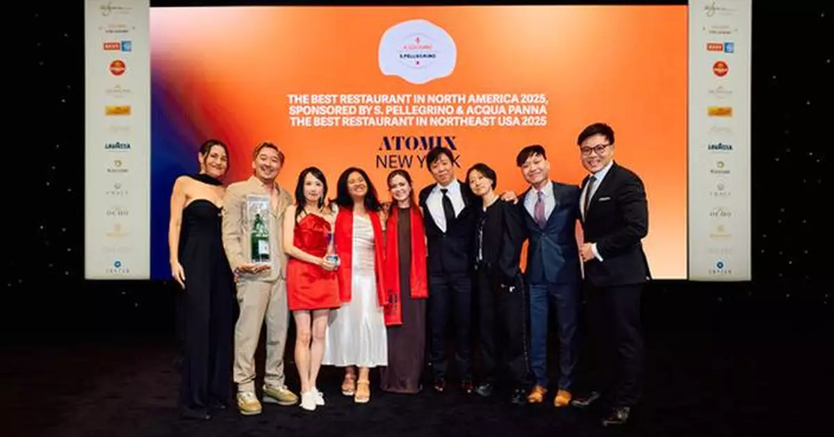 ATOMIX IN NEW YORK CITY IS NAMED NO.1 IN THE INAUGURAL LIST OF NORTH AMERICA'S 50 BEST RESTAURANTS 2025