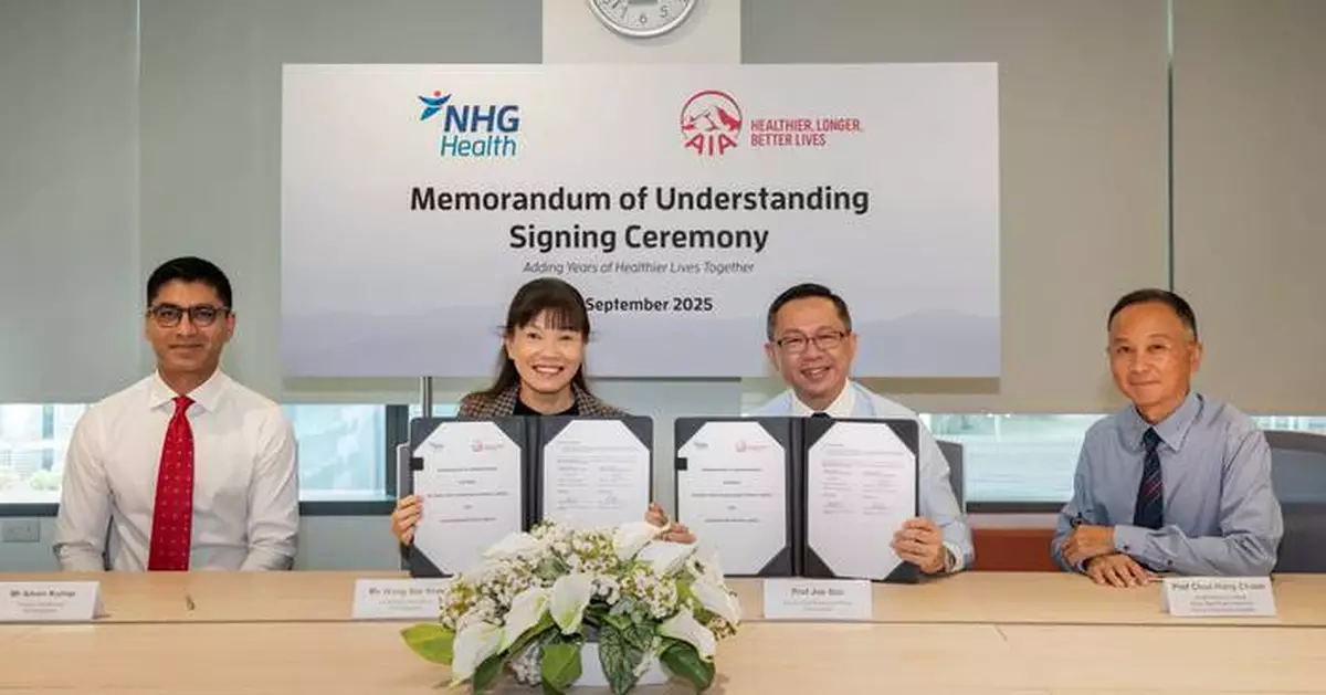 AIA Singapore partners NHG Health to advance sustainable healthcare and population health in Singapore