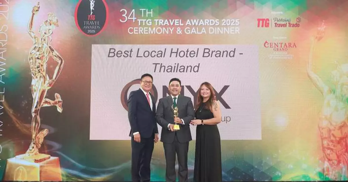 ONYX Hospitality Group Named "Best Local Hotel Brand – Thailand" at the 34th Annual TTG Travel Awards 2025