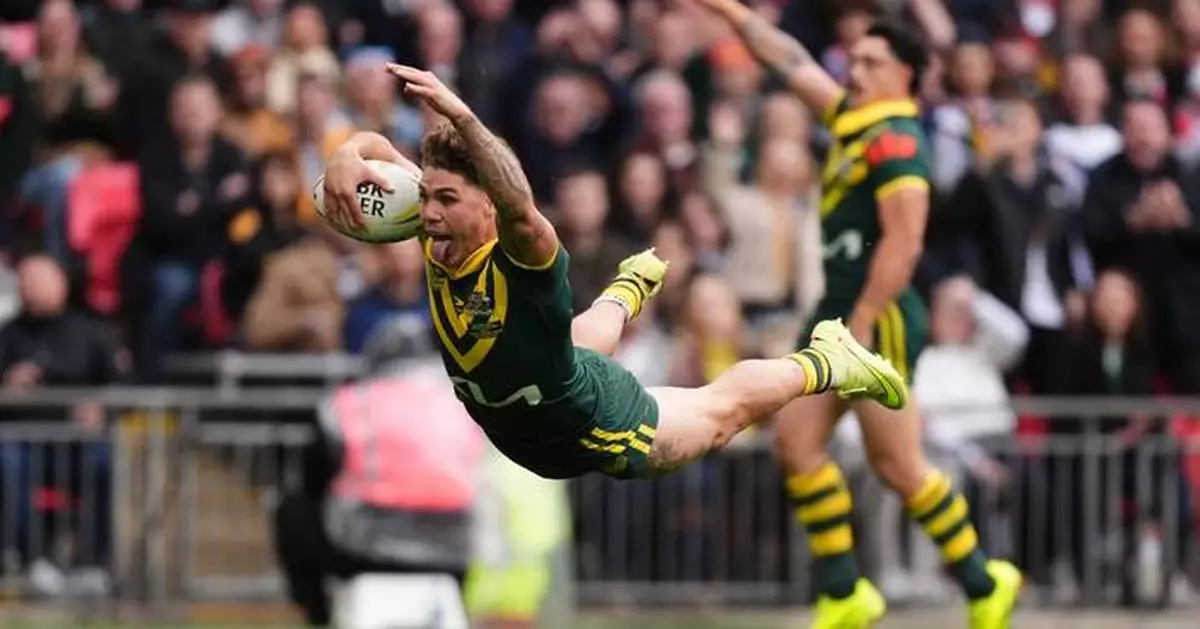 Australia routs England in rugby league Ashes opener at Wembley