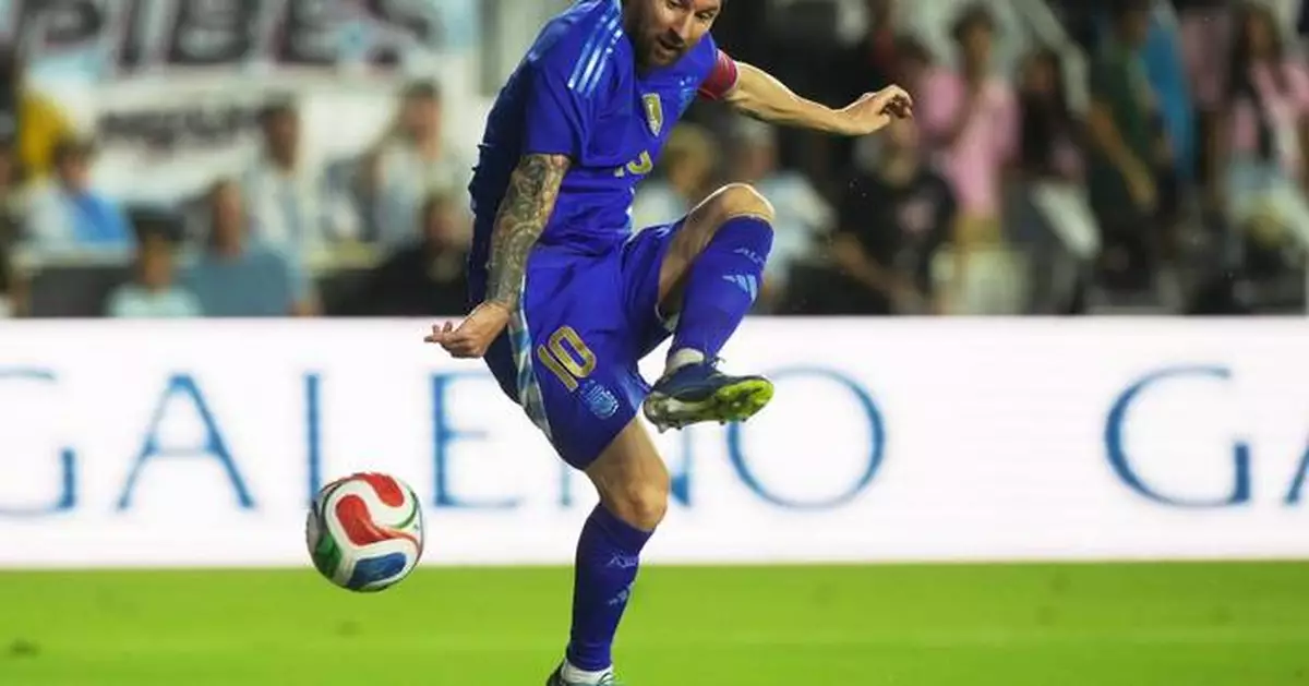 Messi gets two assists, Argentina beats Puerto Rico 6-0 in relocated soccer friendly