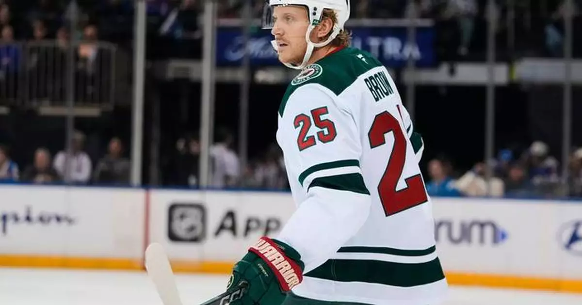 Yurov scores tiebreaking goal in 3rd period for first NHL goal as Wild beat Rangers 3-1