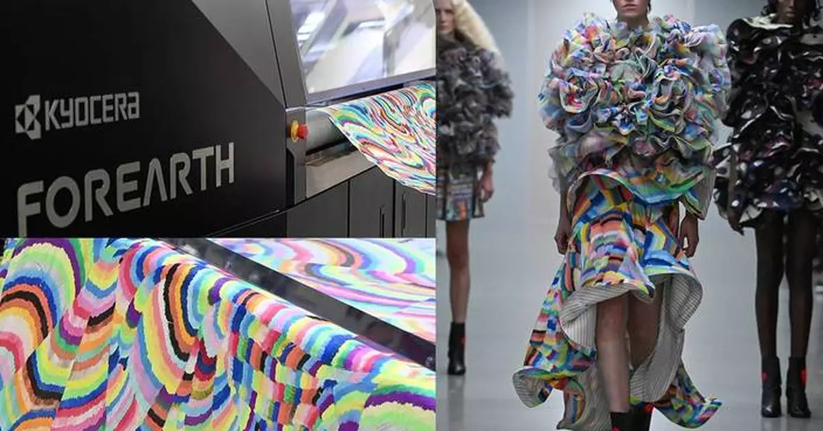 Kyocera Supported Production of ANREALAGE’s Collection at Paris Fashion Week Spring/Summer 2026 - Recreates HERALBONY’s Artwork with FOREARTH to Enable Sustainable Dresses Production -
