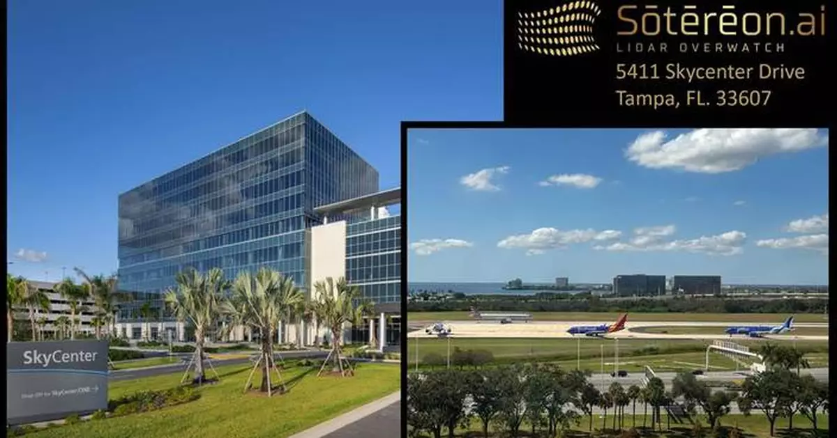 Sotereon.AI Expands to Tampa, Establishing Innovation Hub at Tampa International Airport
