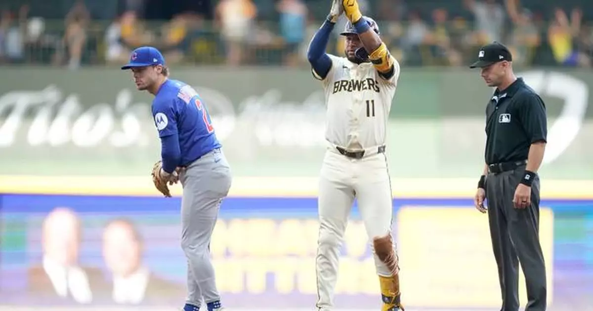 Brewers' Chourio hits 3-run homer in Game 2 of NLDS after hurting his hamstring in series opener