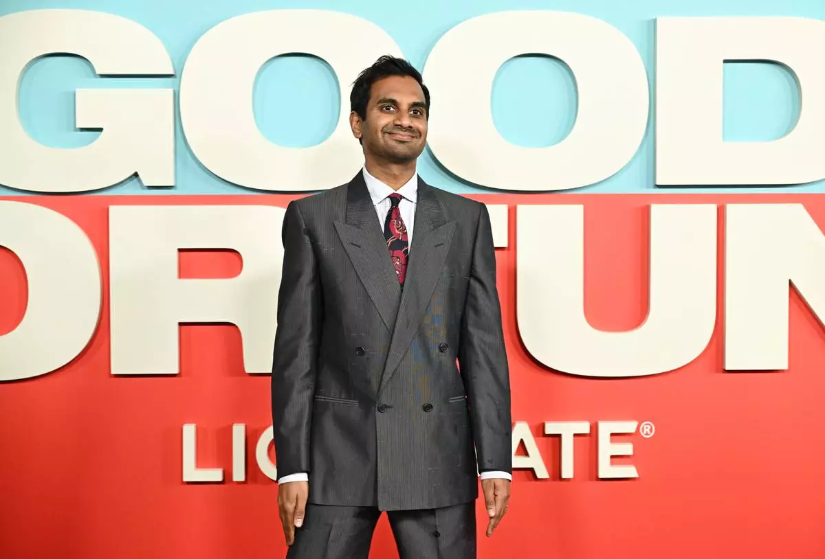 Aziz Ansari attends the special screening of "Good Fortune" at AMC Lincoln Square on Monday, Oct. 13, 2025, in New York. (Photo by Evan Agostini/Invision/AP)