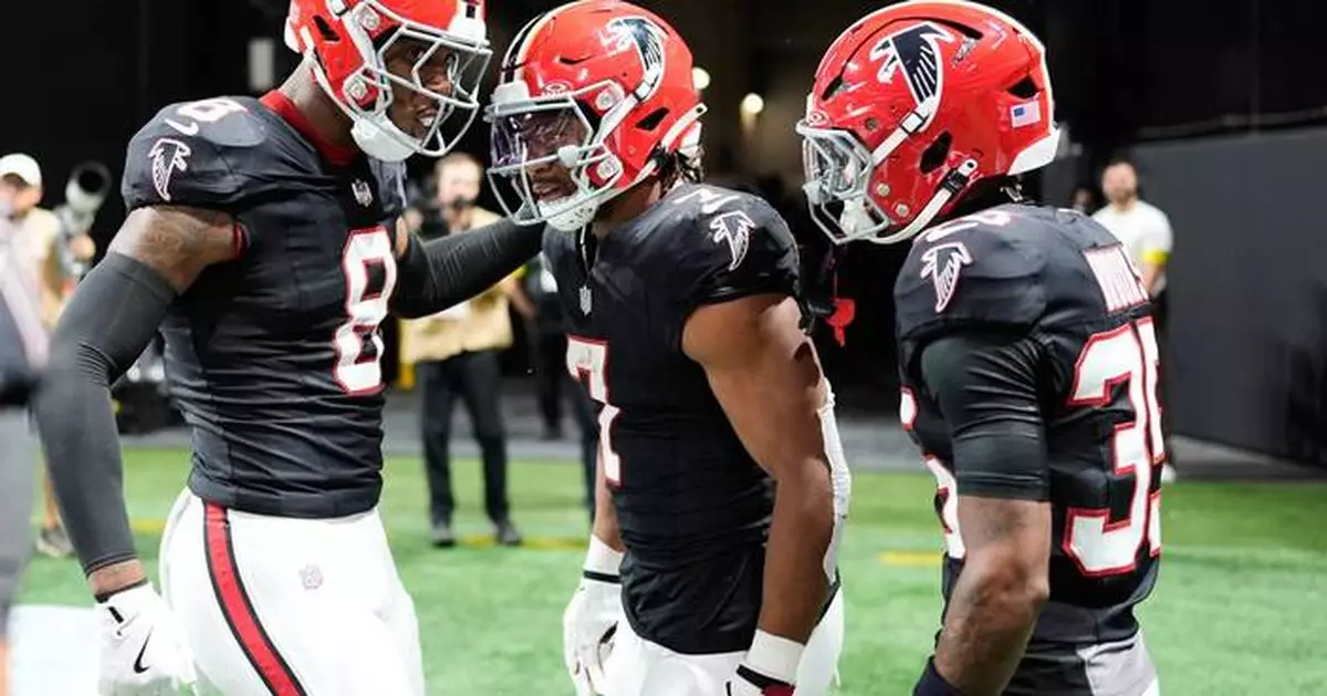 Falcons ride Robinson's 170 rushing yards, including 81-yard TD, to 24-14 win over Allen and Bills