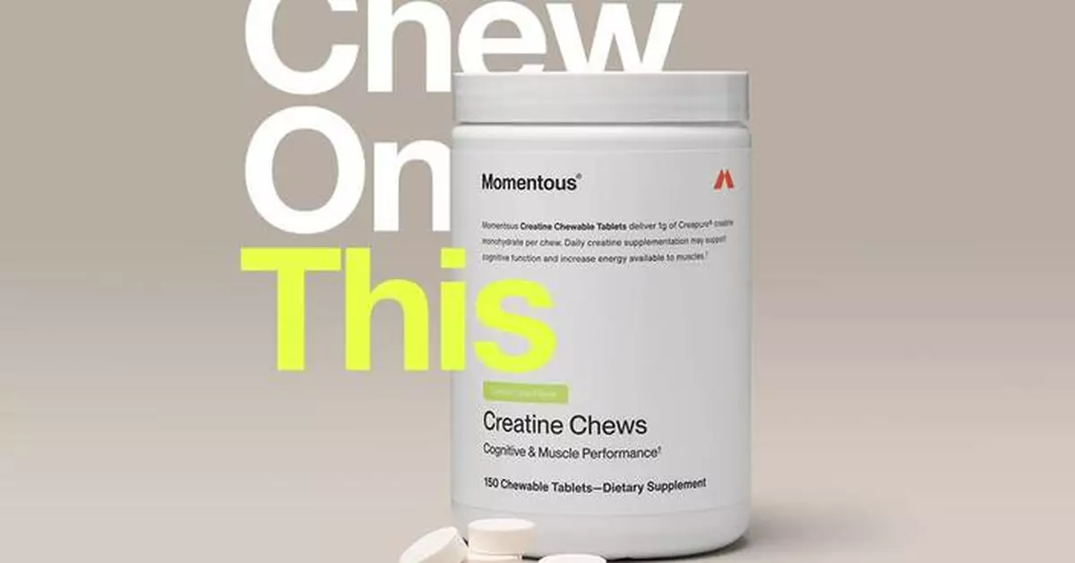 Momentous Launches Creatine Chews: Raising the Bar for Edible Creatine