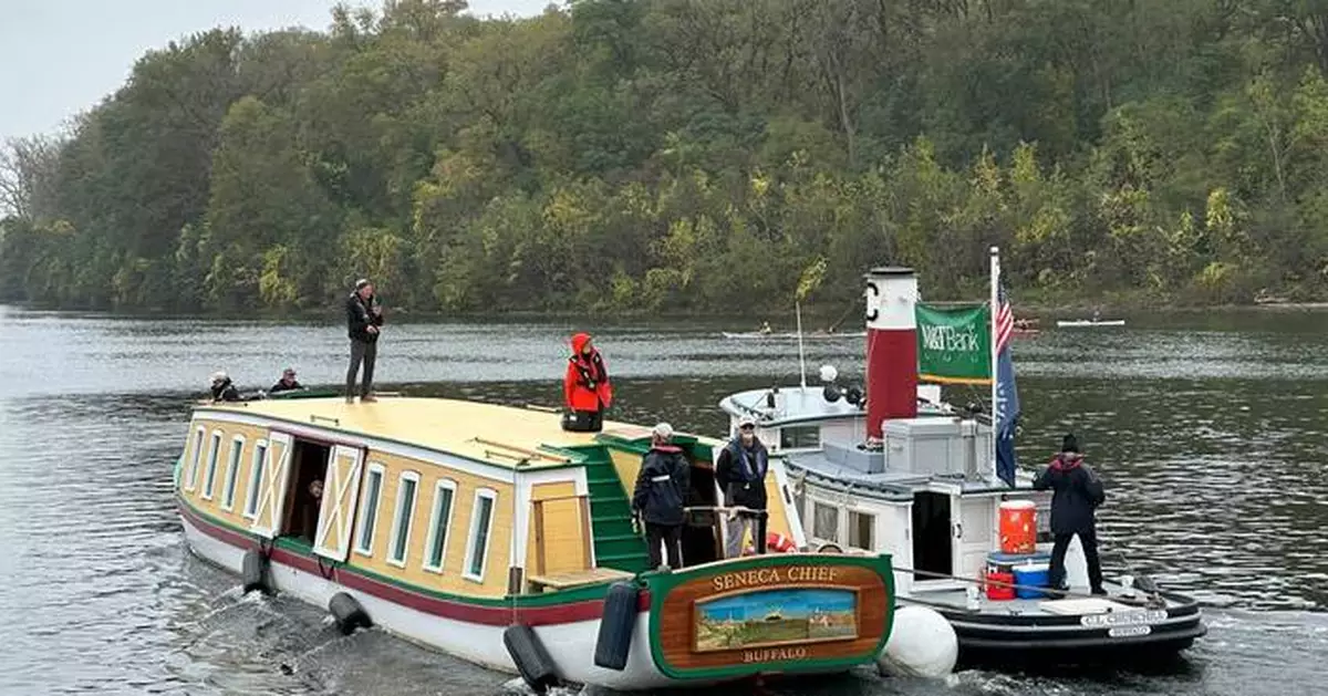 Floating time capsule: Replica boat retraces historic Erie Canal journey 200 years later