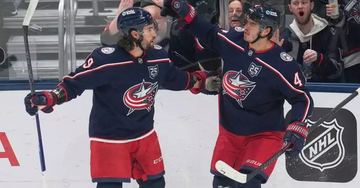 Sillinger, Olivier lead Blue Jackets to 6-3 win over Maple Leafs for third straight win