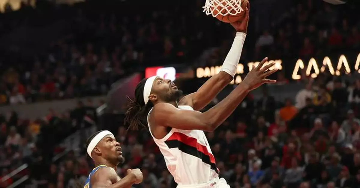 Avdija scores 26 points as Trail Blazers beat Warriors 139-119 in Splitter's debut as interim coach